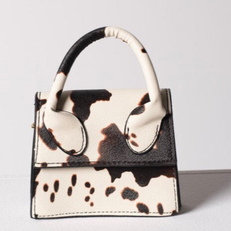 Cow Print Mini Bag