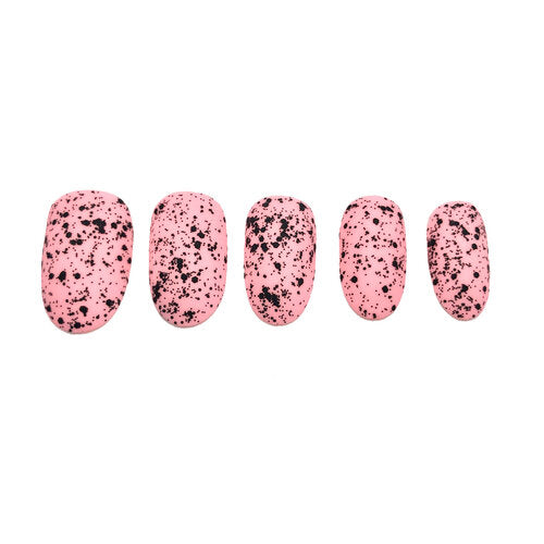 Pink Speckled Egg Press-On Nails