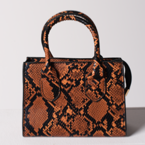 Mini Faux Snakeskin Bag