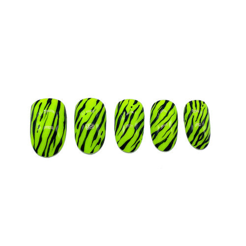 Zebra Pop Press-On Nails