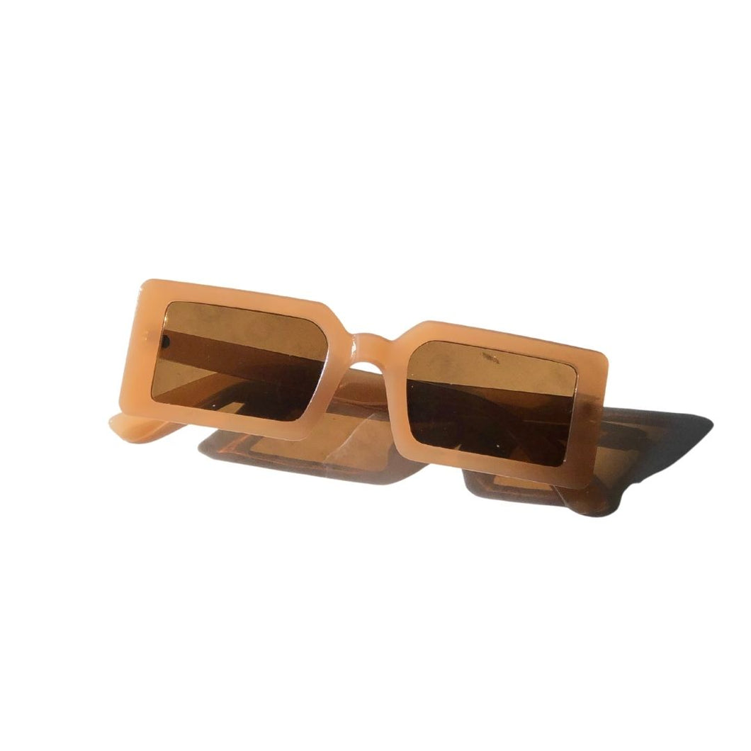 Tan Rectangle Sunnies